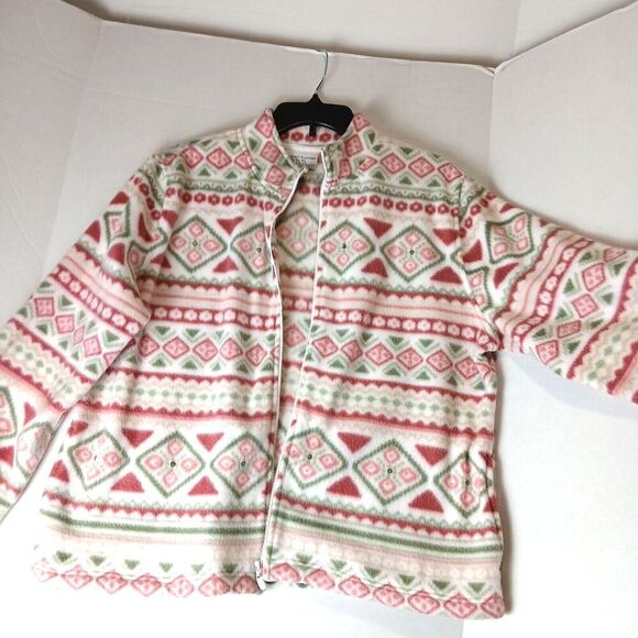 Alfred Dunner PXL 100% Polyester Colorful Casual Jacket with 2 Pockets in Front. - Picture 1 of 12